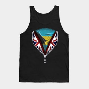 Bahamian Flag  Bahamas Flag zipped British Flag - Gift for Bahamian From Bahamas Tank Top